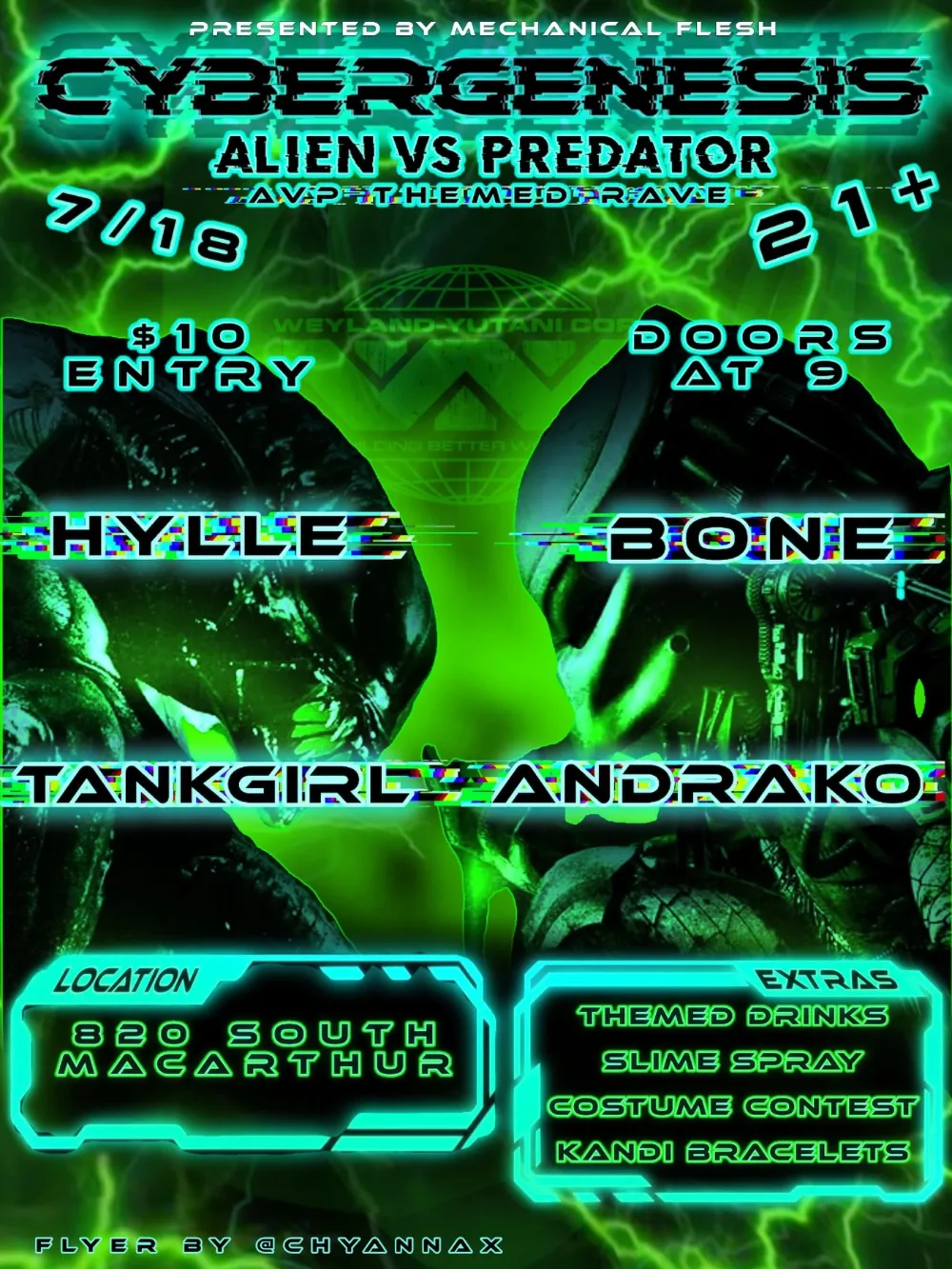 Cybergenesis - AVP rave event image