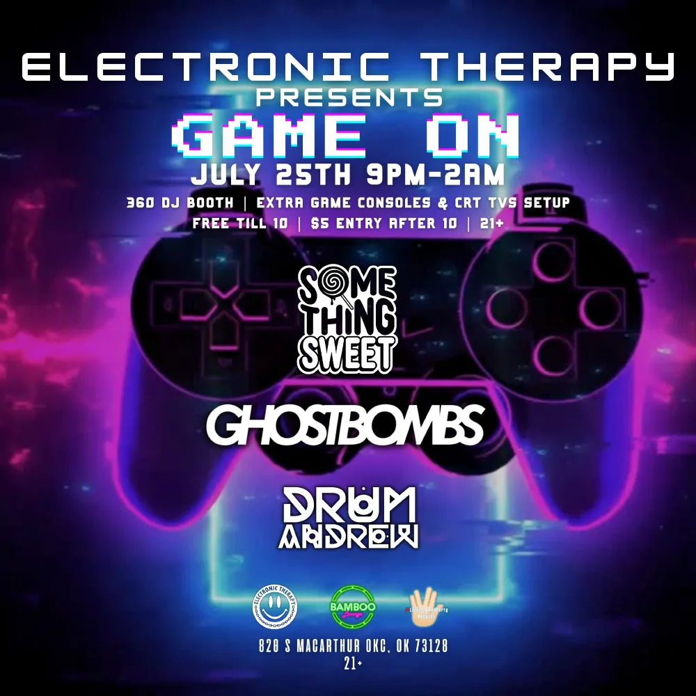 Game On • Video Games, CRTs, 360° DJ Booth event image